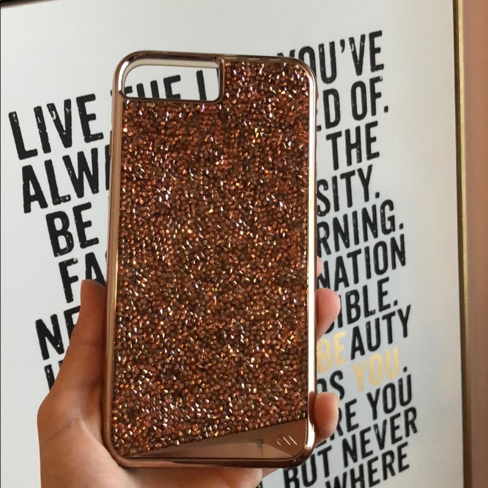 iPhone7+ Rose Gold/case-mate/ gently used